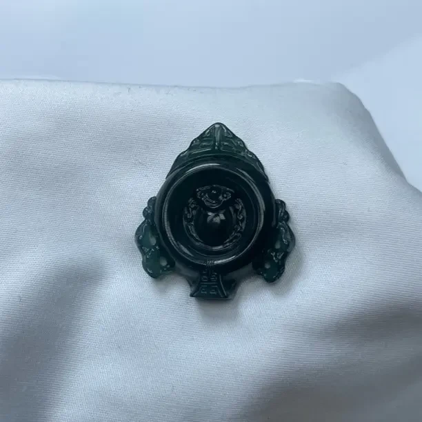 天然翡翠A货仿古平安扣