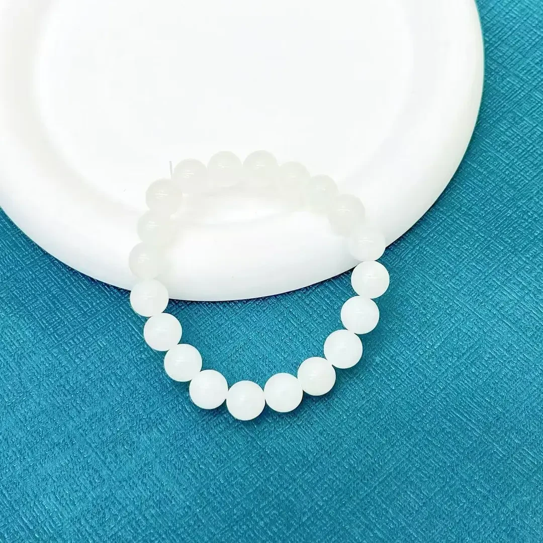 【传杰专属】天然新疆和田玉卡10MM单颗DIY手串（标配证书）Y26