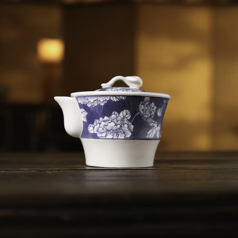 【梵山堂】芙蓉花竹节如意泡瓶(W0547)