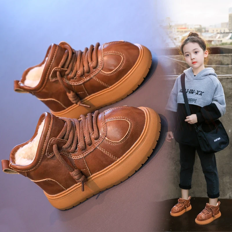 【前男友表弟专属】卡皮巴拉儿童雪地靴男女童大棉鞋新款加绒加厚