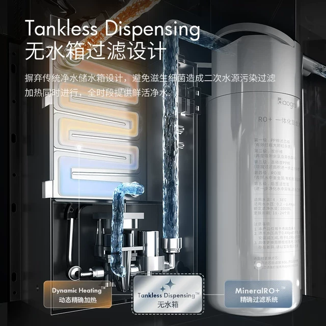 【国补25%】daogrs V8嵌入式直饮水机家用RO+反渗透净水器净饮机