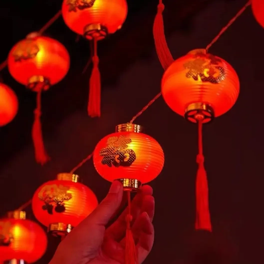 太阳能福字红灯笼春节过年喜庆装饰阳台挂灯