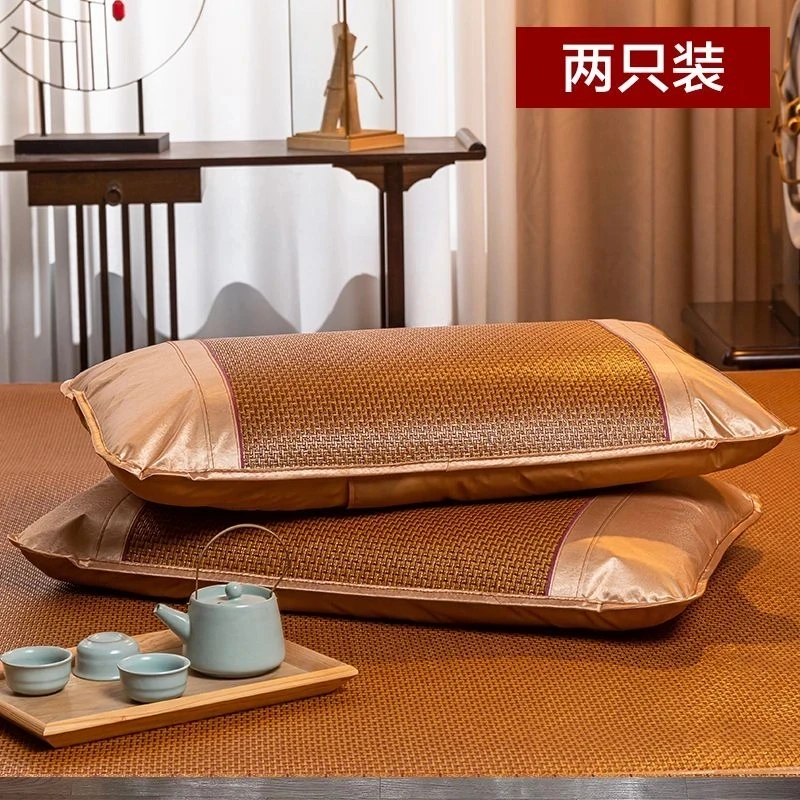 【十九块九/2个】一对装夏天凉枕套枕席夏季藤枕套凉席冰丝枕头套