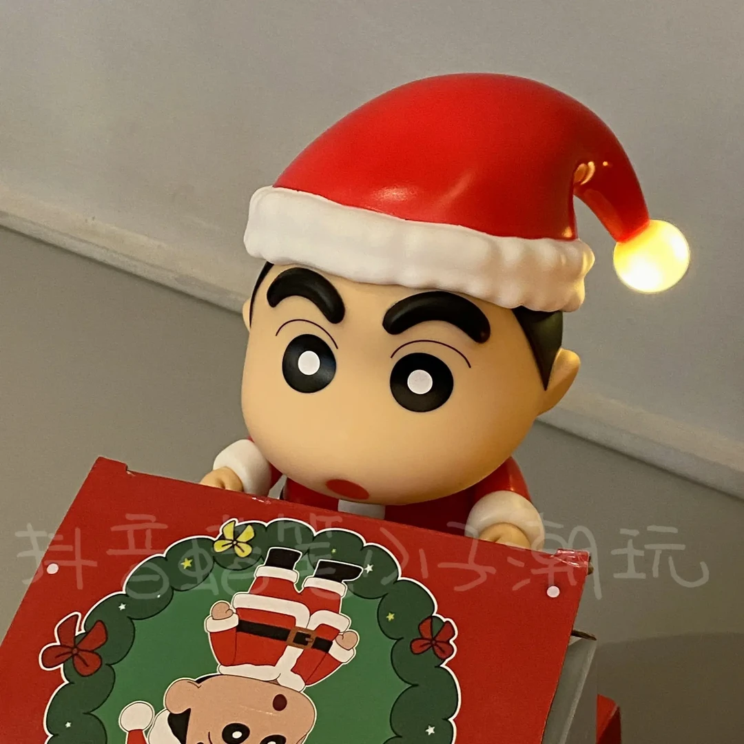 蜡笔小新圣诞限定雪人小新小葵可爱公仔桌面摆件礼物