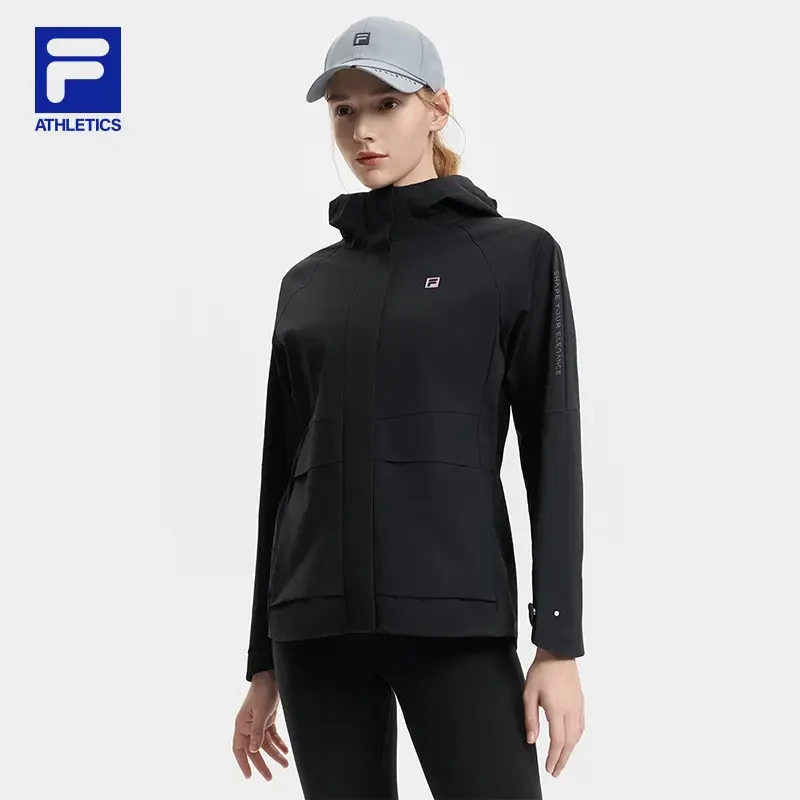 Fila/斐乐新款女子【休闲运动上衣两件套】时尚户外外套A11W511712F