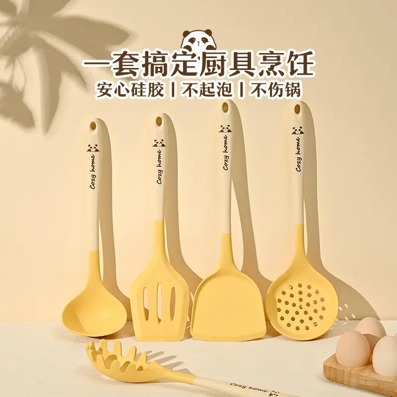 家用优选硅胶锅铲食不粘锅品专用铲子耐高温炒菜汤勺家用厨具套装