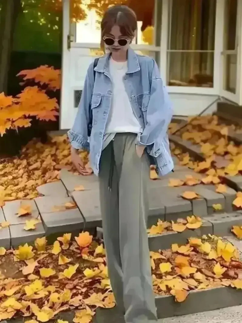 K201菲菲惊喜社T恤上衣百搭韩版休闲裤子时尚宽松