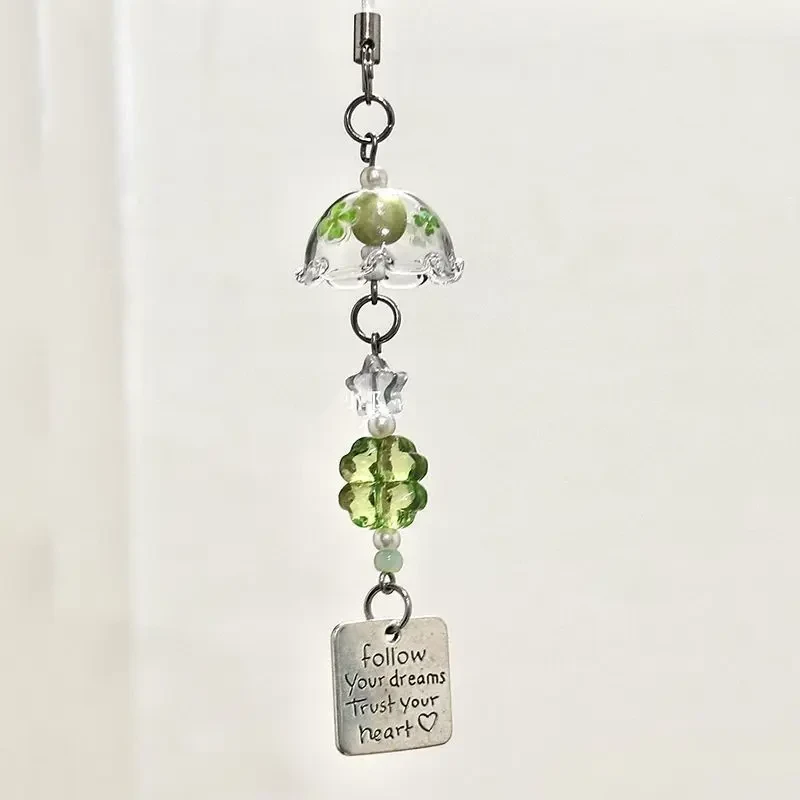 【希望赠予】手作串珠自制少女心ins风手机链四叶草手工挂件挂链