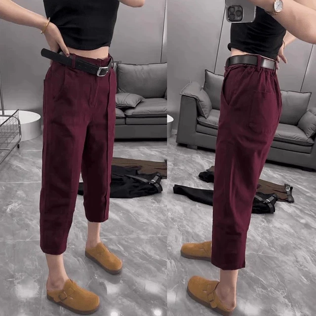 2025秋冬大码女装直筒八分牛仔裤梨形身材显瘦设计感小个子弯刀裤