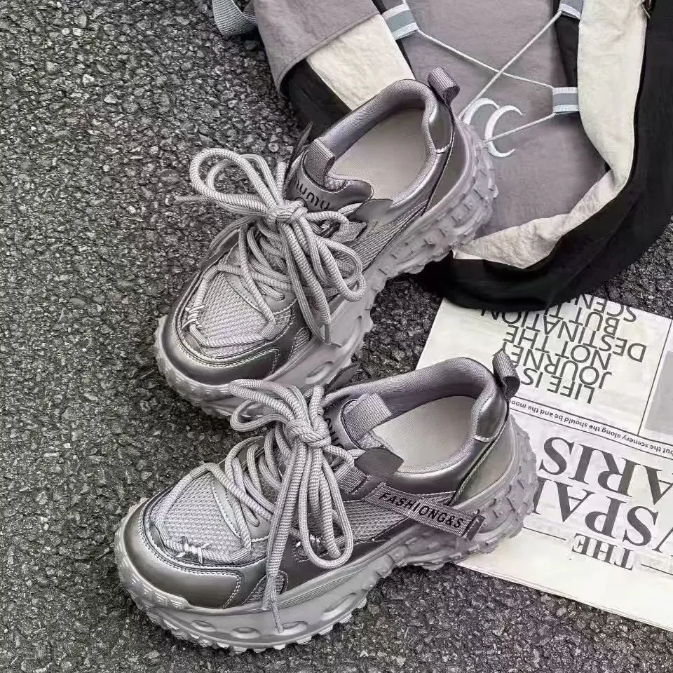 复古潮流厚底老爹鞋女款新款百搭休闲轻便显瘦增高运动鞋