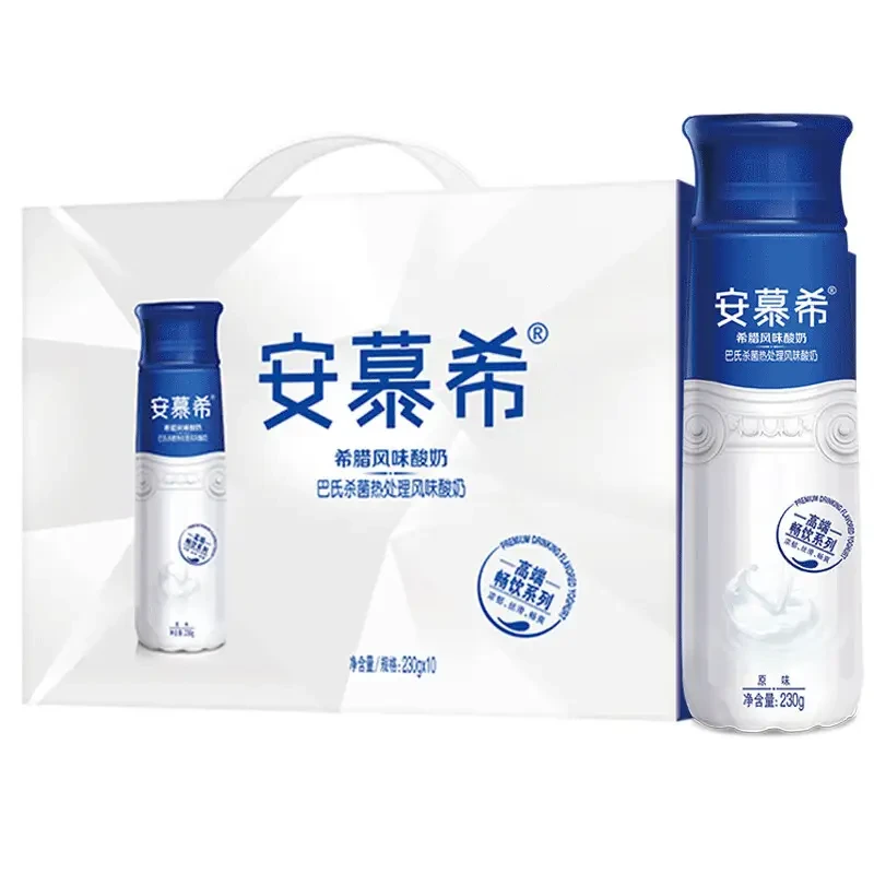 6月伊利安慕希高端畅饮酸奶原味230g*10瓶/箱