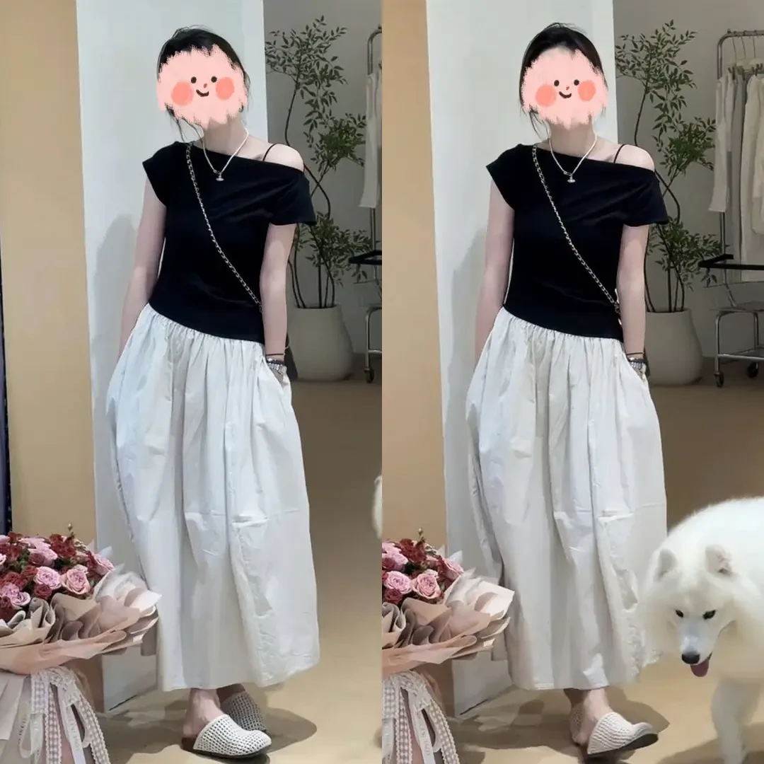 2025夏季新款出游穿搭纯欲千金贵气名媛风百搭显瘦舒适拼接连衣裙