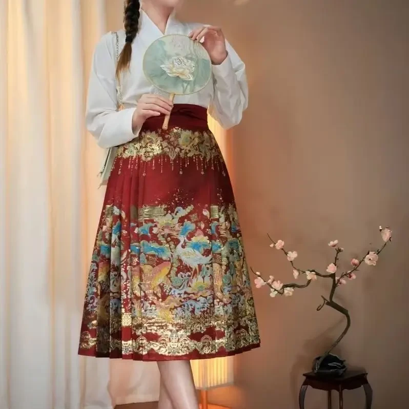 小个子七分织金妆花马面裙