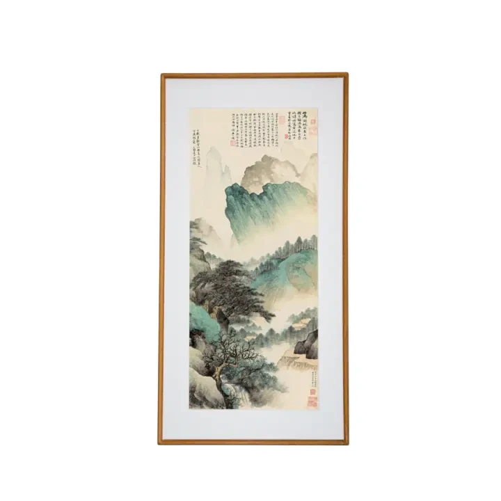 云表奇峰图复刻高级客厅办公室茶室背景墙挂画