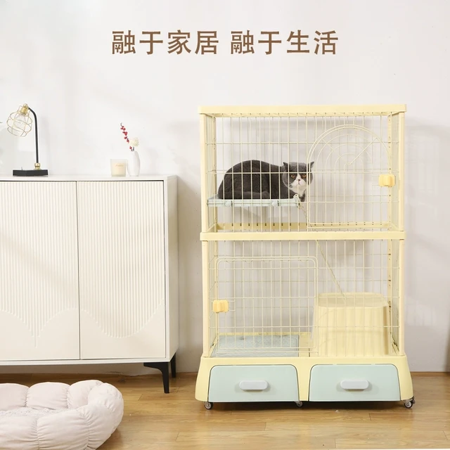 猫笼子家用一体猫屋猫厕猫别墅小户型不占地猫窝猫屋超大自由空间