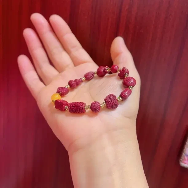 天然辰砂朱砂多宝手串万山紫金砂佛手貔貅葫芦女高含量朱砂手链