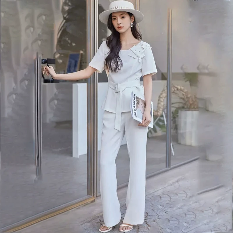 44710【莉格系列】套上衣＋休闲裤H22T705