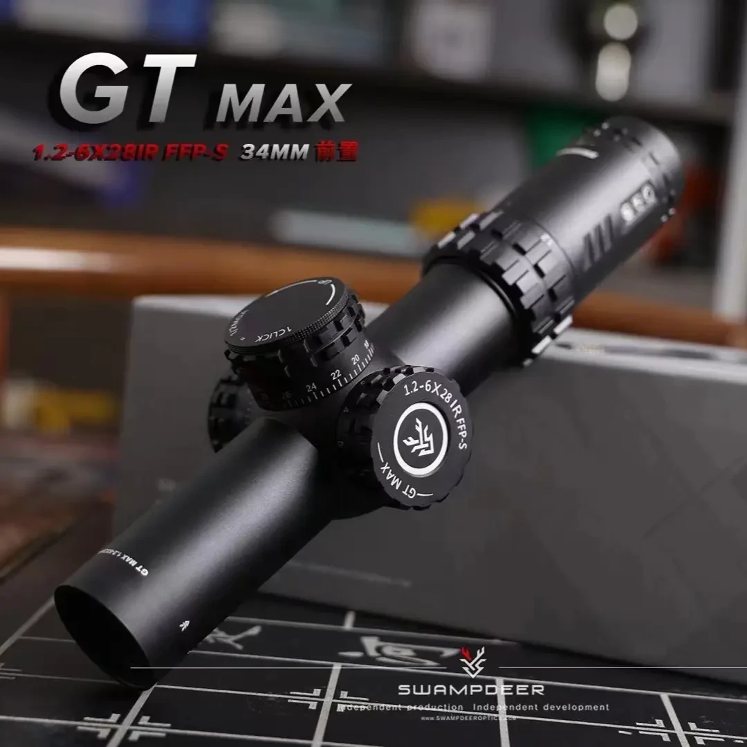 沼泽鹿GT MAX1.2-6X28前置RTS数字分化防水高清户外单筒望远镜
