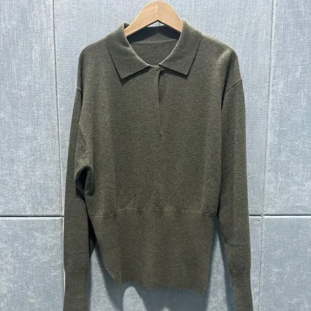 新款宽松百搭羊绒针织polo领毛衣女减龄