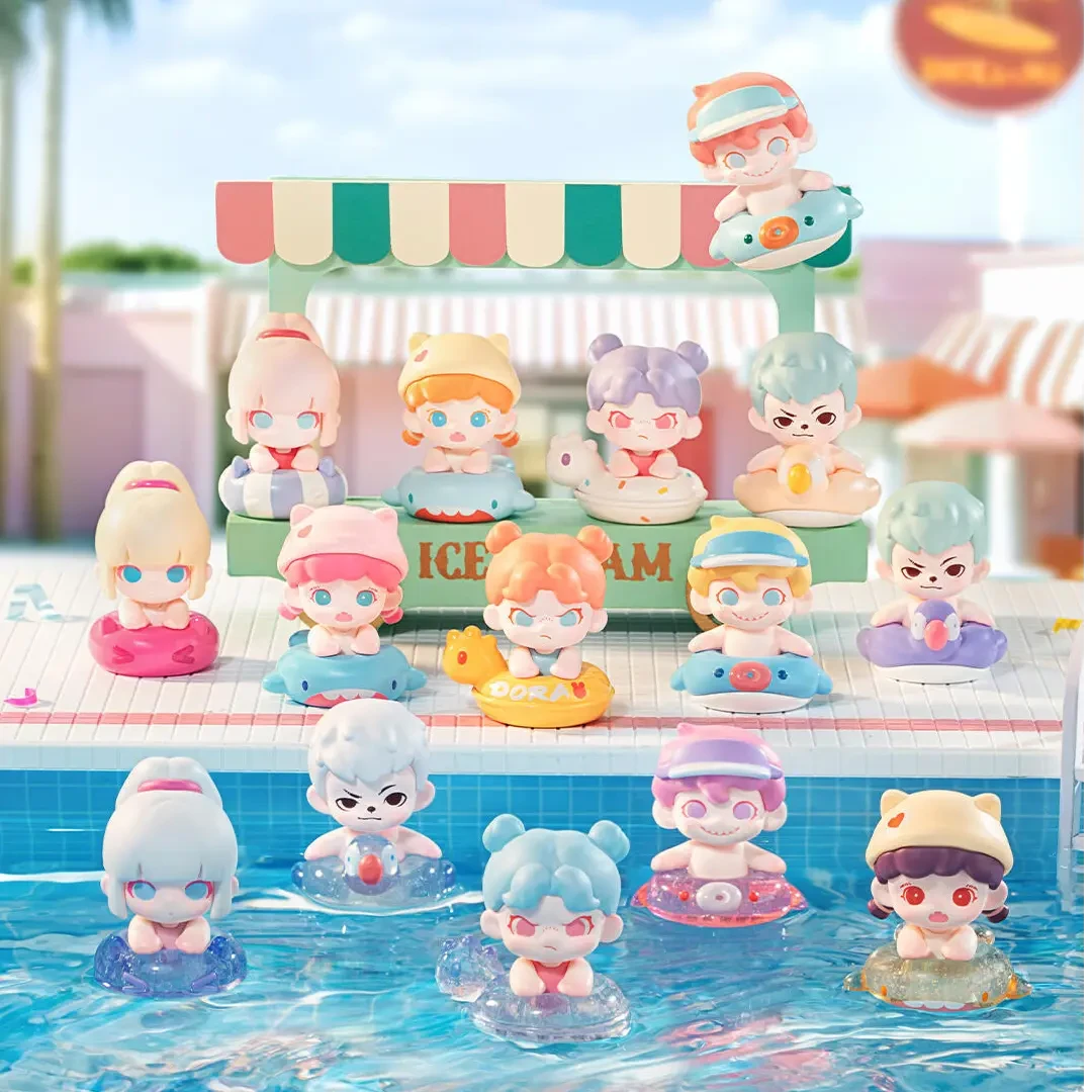 【拆盒】5.30转盘泳池派对3代萌粒盲盒潮玩手办