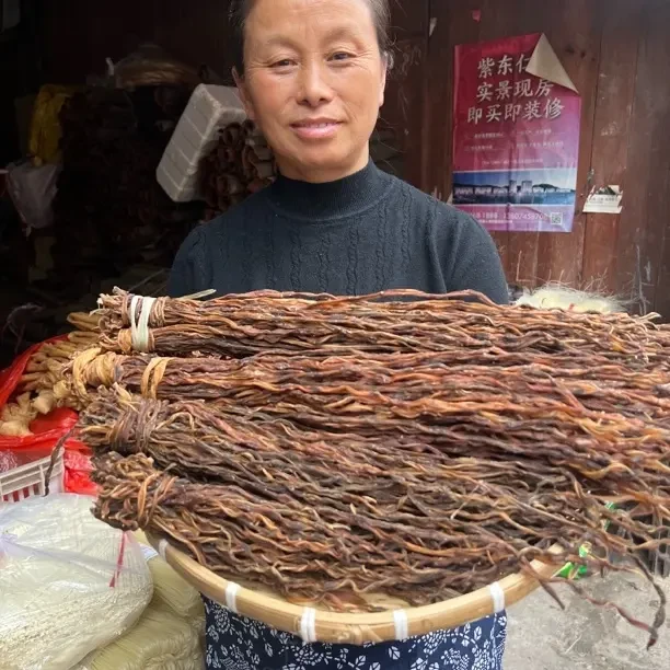 湖南农村自晒豆角 嫩豆角新货无盐