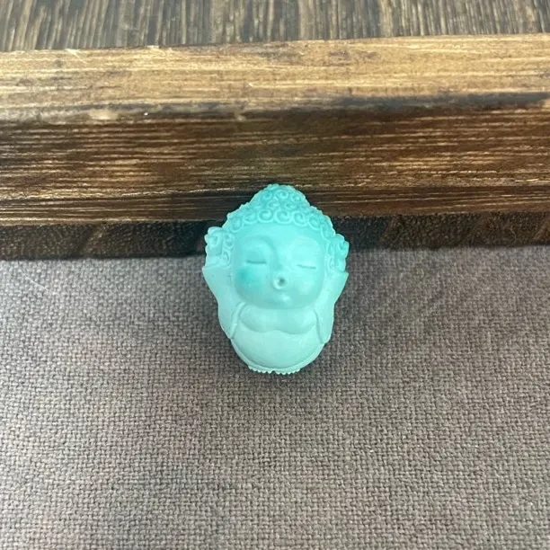 高瓷精工绿松石宝宝佛