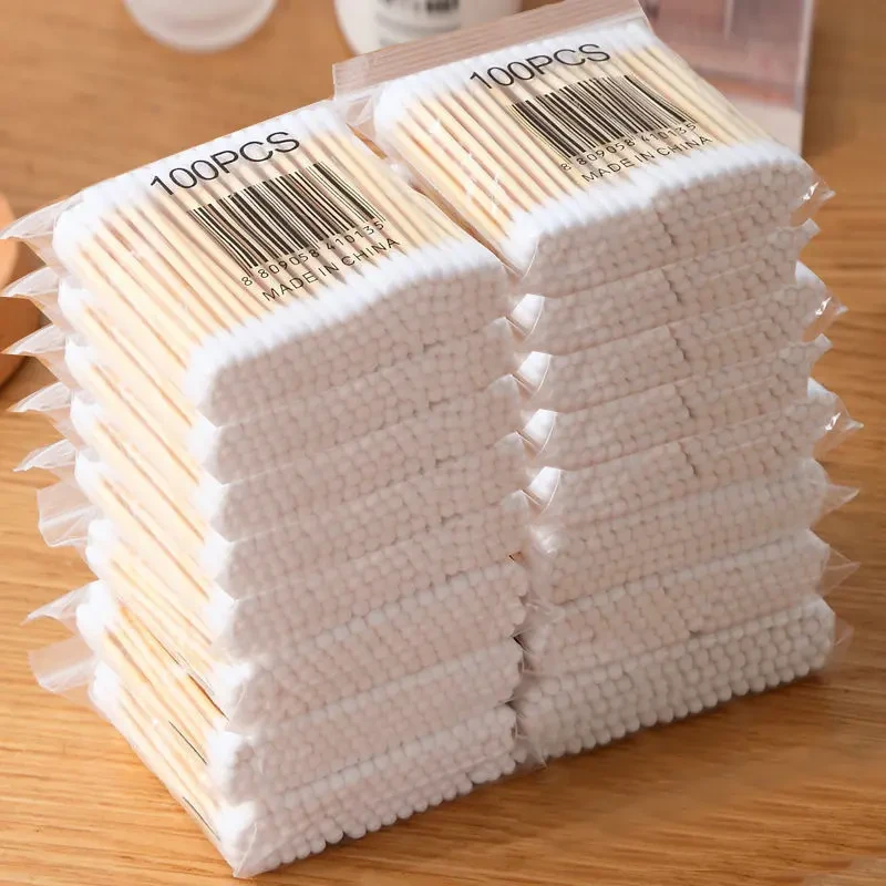 【拍5单送1单】一次性棉签双头卫生竹木棒多功能双头掏耳朵卸妆家用