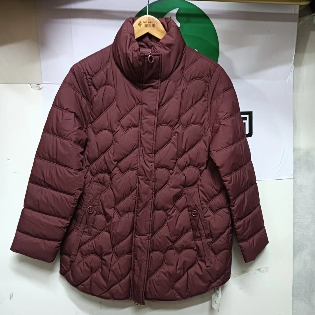 时尚翻领立领大码棉服外套休闲减龄加肥加大版型