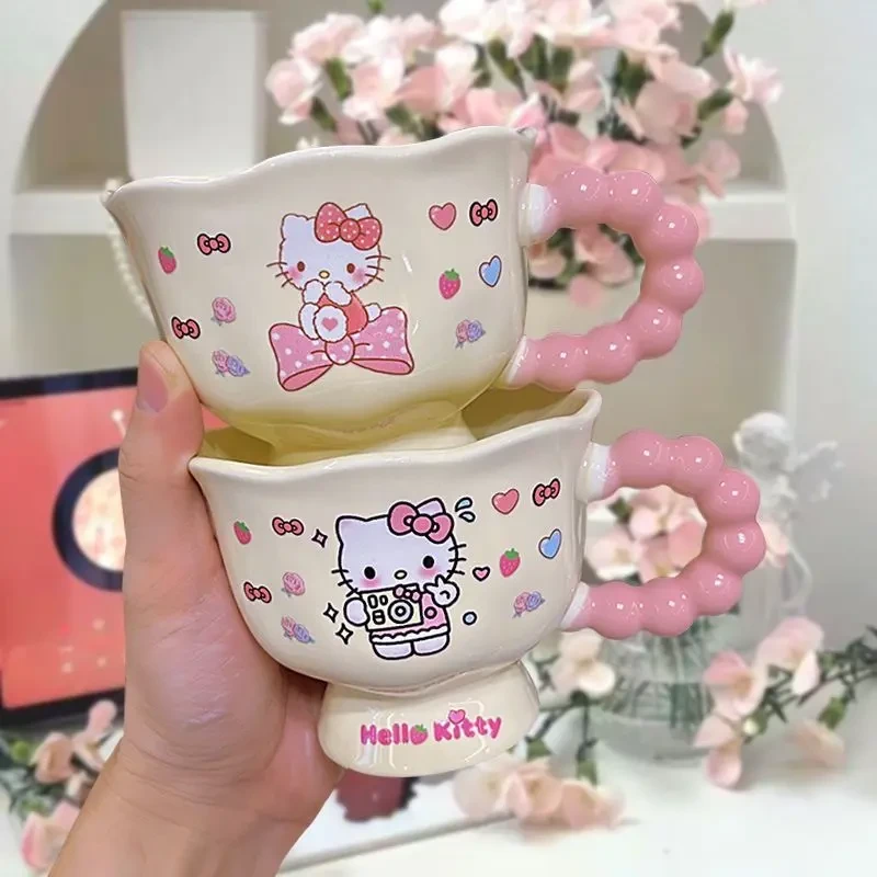 helloKitty凯蒂猫马克杯陶瓷高颜值家用喝水杯子情人节送女友礼物