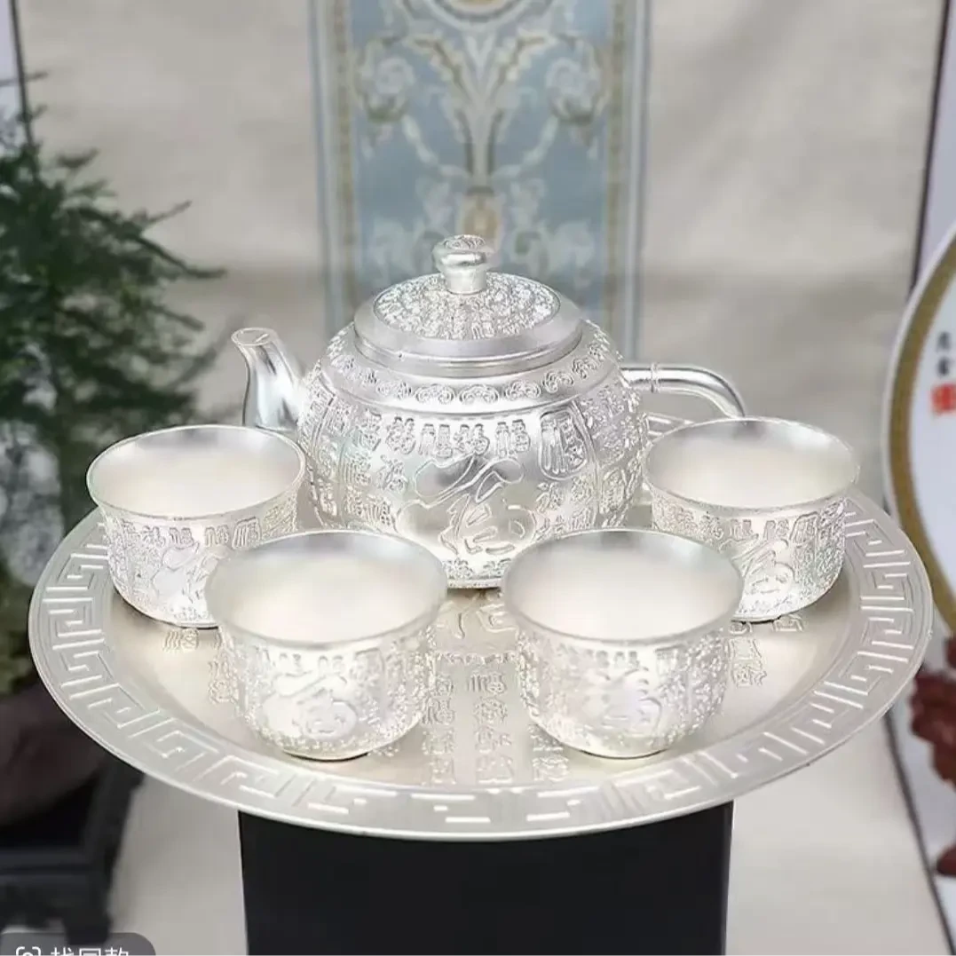 【厂家补贴】百福茶具六件套纸盒装家用复古精美