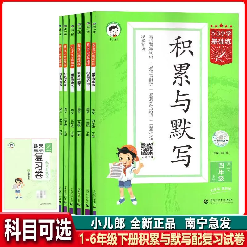 2025春53基础练积累与默写123456年级下册语文同步训练期末复习卷