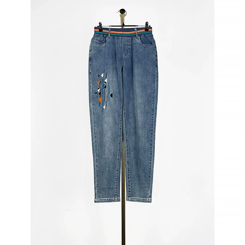 台湾品牌高端休闲裤春夏新款妈妈裤子 若5727C