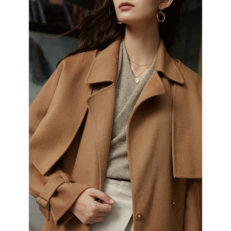 【楠哥专属】双面大衣女中长款 19254