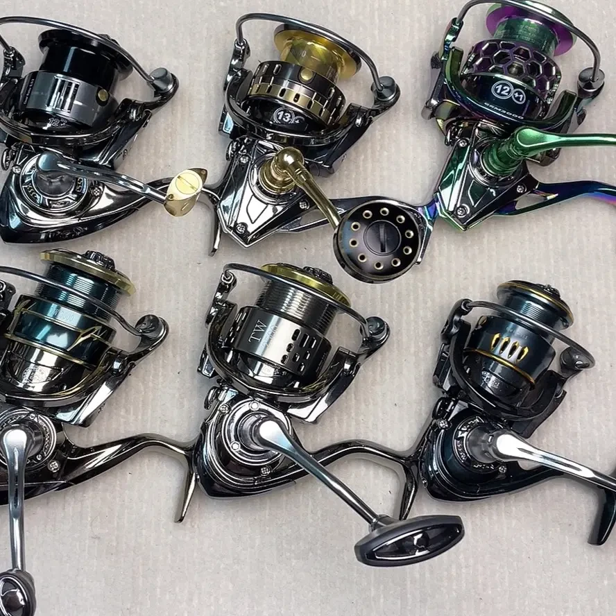 1000-7000型13-14轴金属全金属斜口无间隙远投纺车轮海钓路亚渔轮