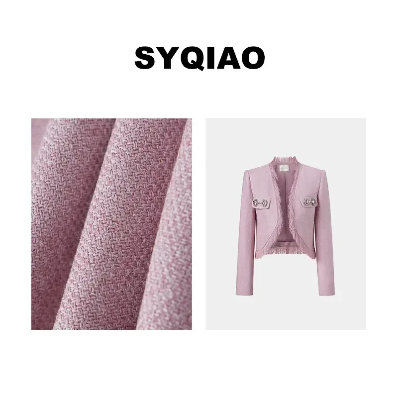 【雅乔定制】名媛气质雪尼粉小香外套DYYK-23101483