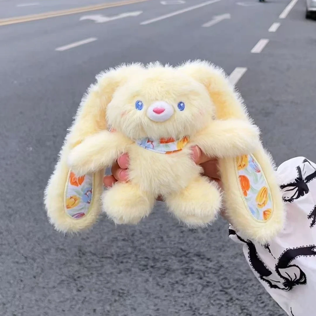 原创正版新款拉耳兔毛绒钥匙扣趣味包包挂饰送女友挂件闺蜜礼物