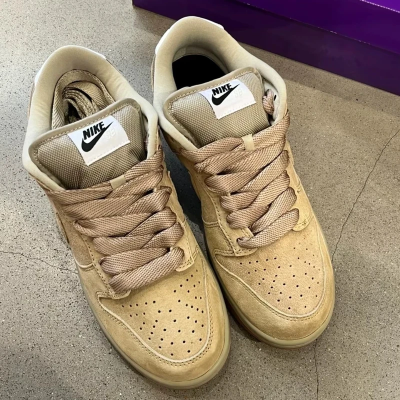 NIKE Dunk SB Low Pro 小麦棕色 运动休闲耐磨板鞋 HJ0367-200