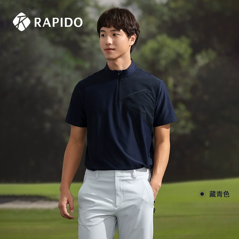 RAPIDO雳霹道春夏男士高尔夫GOLF拼接短袖休闲运动T恤CN4442Z03