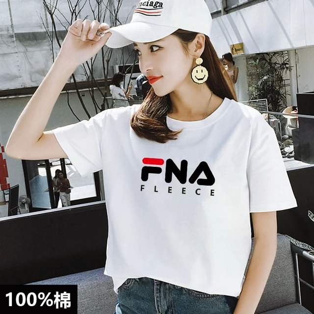 菲乐官方旗舰正品2025夏季纯棉T恤女半袖圆领大码男女短袖上衣女