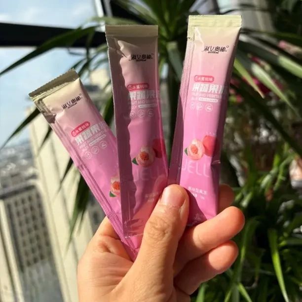 淑女奥秘水蜜桃味果蔬果冻独立包装开袋即食一盒15条225克