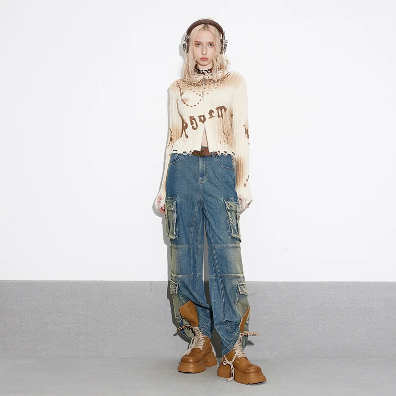 【商场同款】PHORM2025春装新款辣妹毛衣外套毛针织衫G19233516