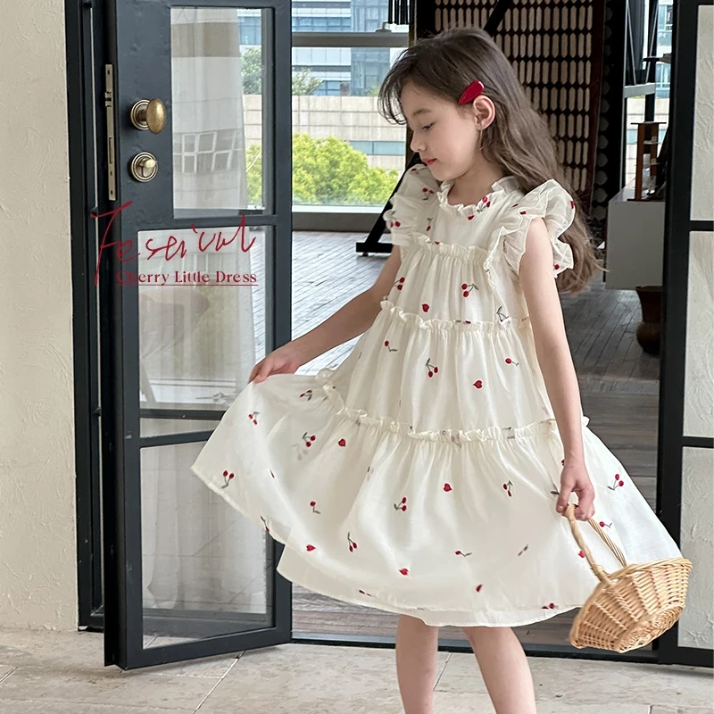 女童洋气公主裙2025年夏季新款中大童夏装儿童时尚甜美女孩连衣裙