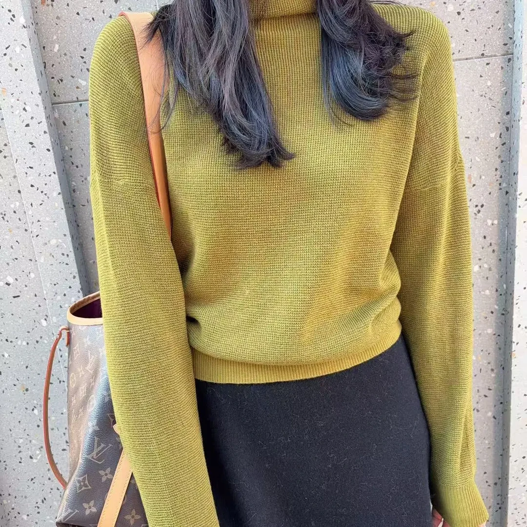 AG.BELLY/贝莉服饰秋冬羊毛高领针织毛衣百搭显瘦