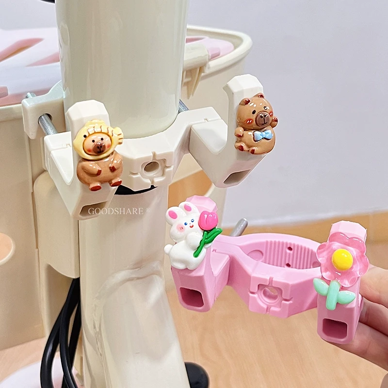 卡皮巴拉电动自行车前置双挂钩承重可爱卡通电瓶车挂物钩实用配件