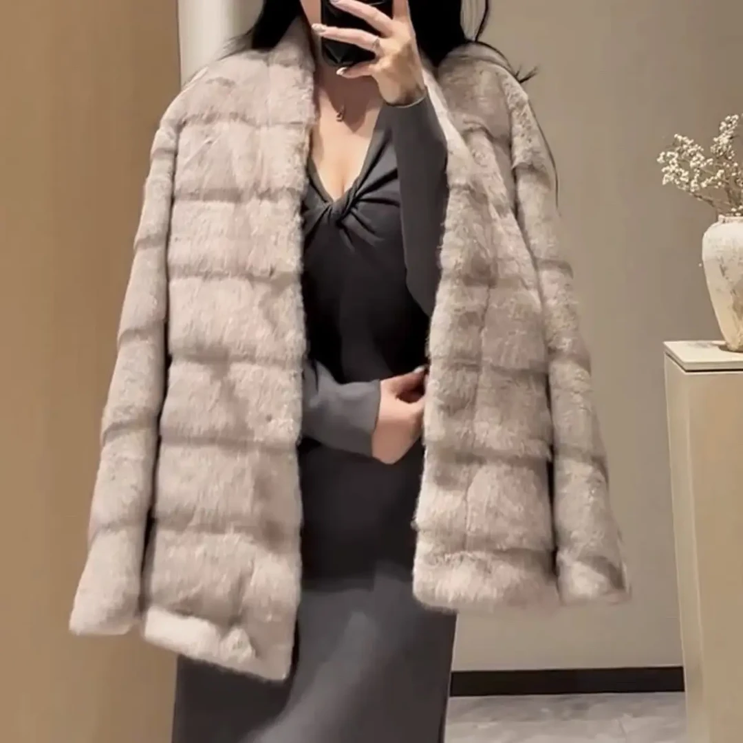 冬季加厚横排外套女2025新款保暖厚外套