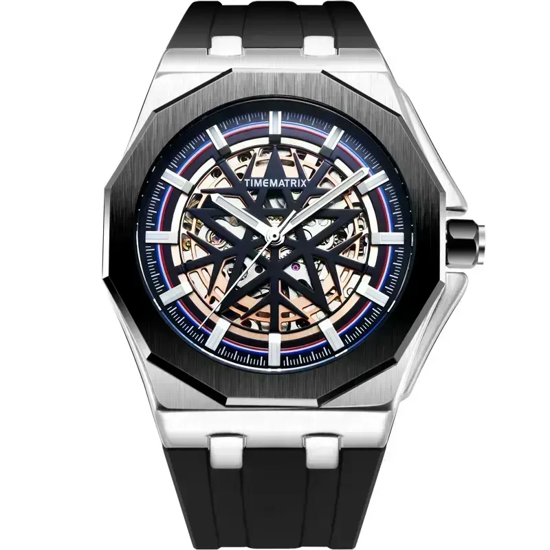 TIMEMATRIX时尚新款机械男上腕表-TMX8350皇家五芒星-LQD