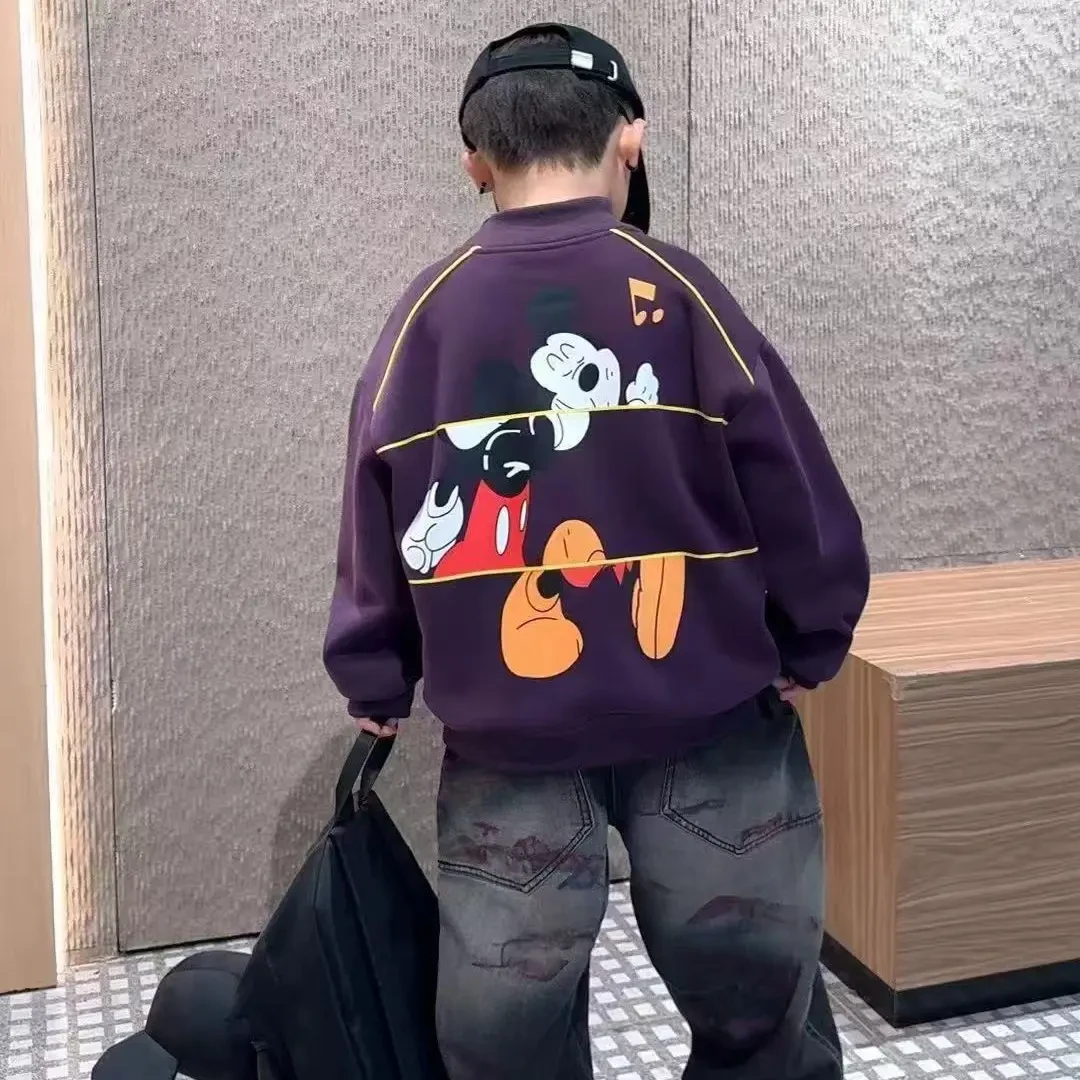 男女童韩版潮童加绒卫衣