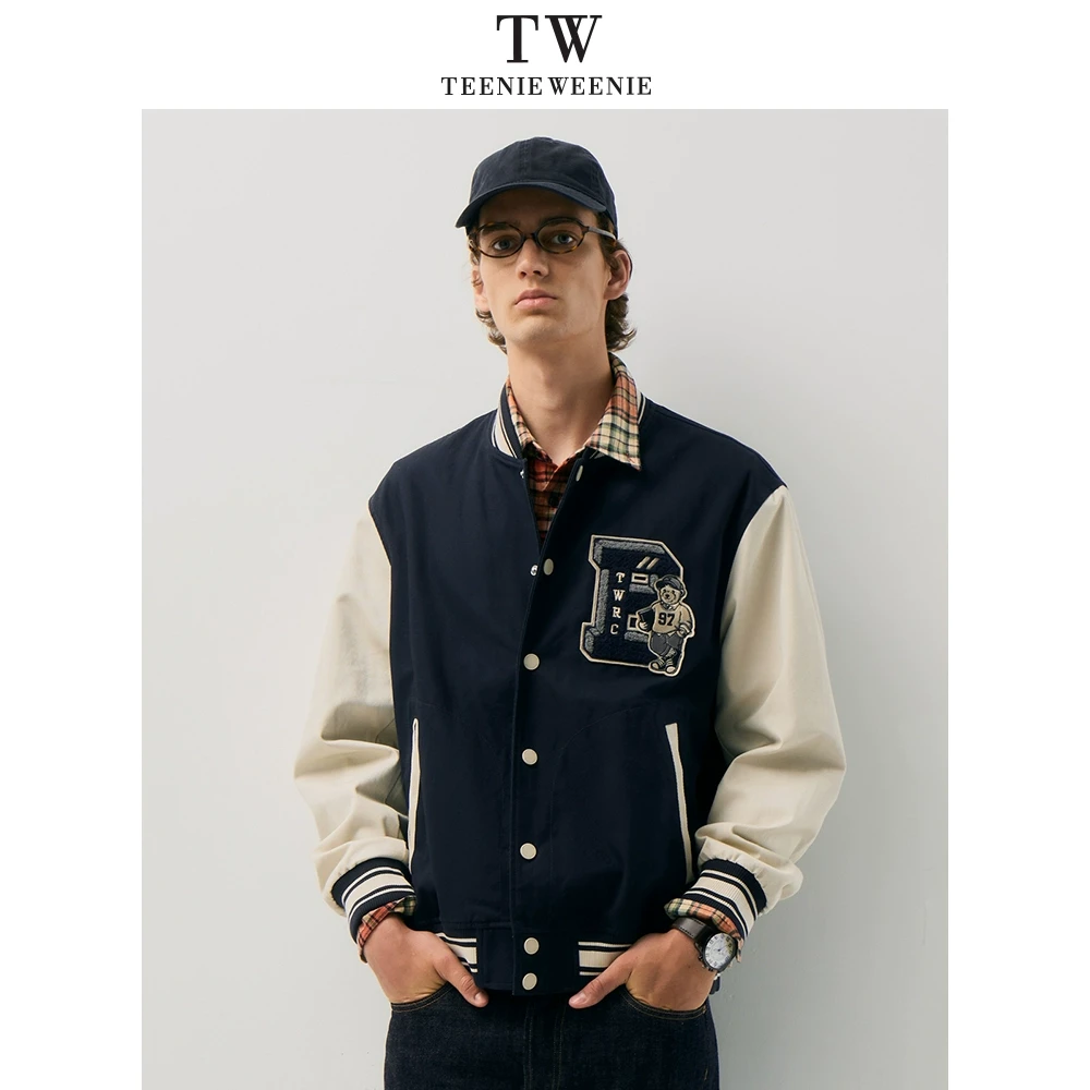 TeenieWeenie男装棒球服新款美式学院外套休闲夹克TNJJ245113I