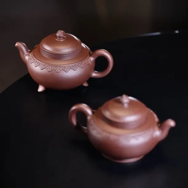 李小龙 云间如意套组 紫泥全手工