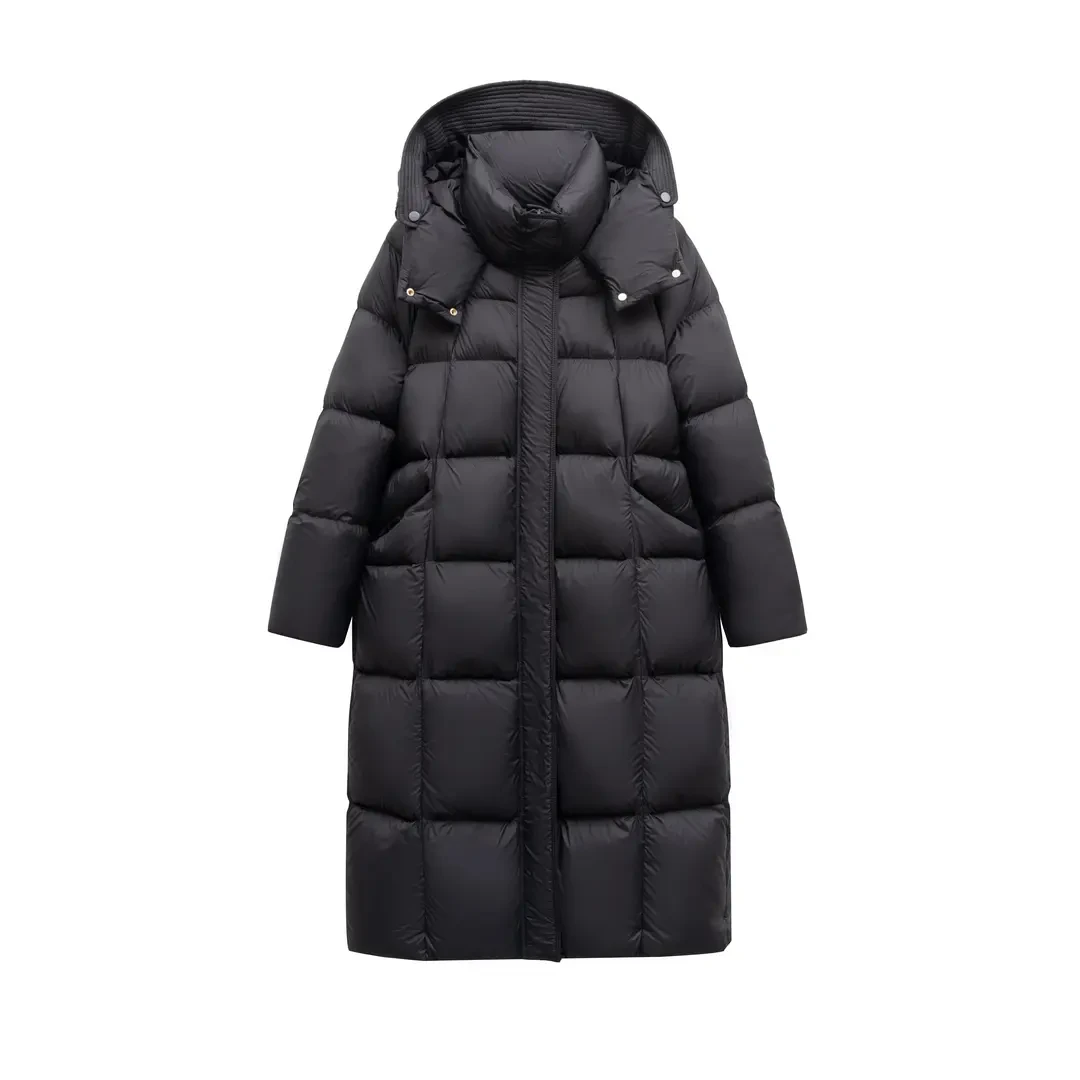 【现货过年不打样】云朵泡芙新款冬季新款连帽女士鹅绒服羽绒服JX